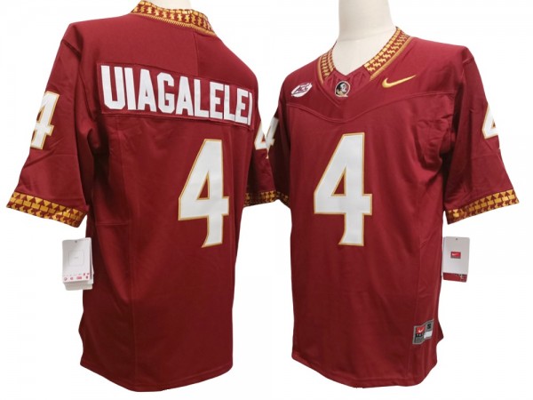 Florida State Seminoles #4 DJ Uiagalelei Red Vapor F.U.S.E. Limited Jersey