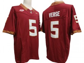 Florida State Seminoles #5 Jared Verse Red Vapor F.U.S.E. Limited Jersey