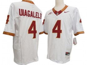 Florida State Seminoles #4 DJ Uiagalelei White Vapor F.U.S.E. Limited Jersey