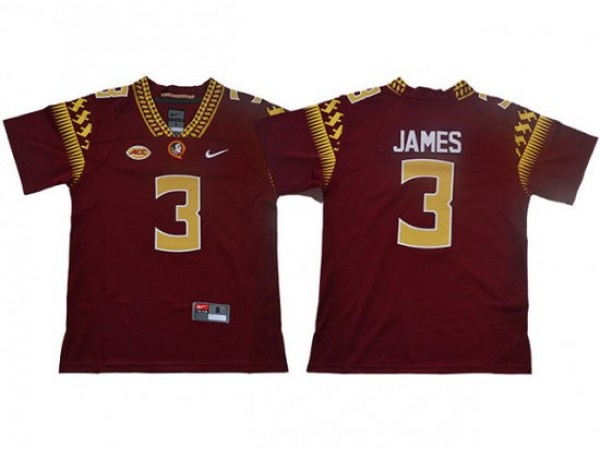 Florida State Seminoles #3 Derwin James Red Football Jersey