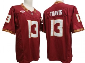 Florida State Seminoles #13 Jordan Travis Red Vapor F.U.S.E. Limited Jersey