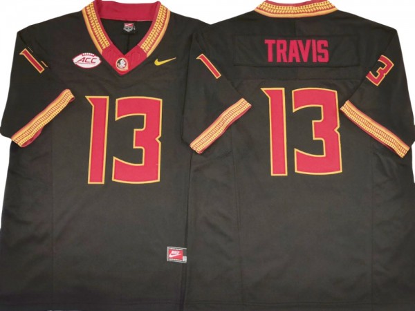 Florida State Seminoles #13 Jordan Travis Black Vapor F.U.S.E. Limited Jersey