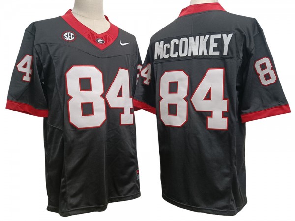 NCAA Georgia Bulldogs #84 Ladd McConkey Gray Vapor F.U.S.E. Limited Jersey