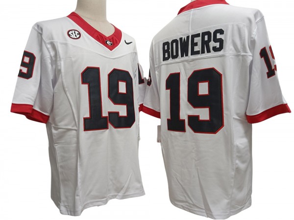 NCAA Georgia Bulldogs #19 Brock Bowers White Vapor F.U.S.E. Limited Jersey