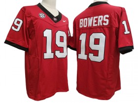 NCAA Georgia Bulldogs #19 Brock Bowers Red Vapor F.U.S.E. Limited Jersey