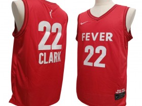 Indiana Fever #22 Caitlin Clark Red WNBA Game Jersey