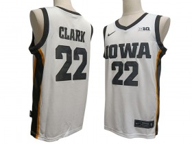 NCAA Iowa Hawkeyes #22 Caitlin Clark White Basketball Jersey