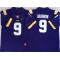 NCAA LSU Tigers #9  Joe Burrow Purple College Football Jersey