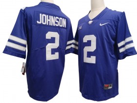 Kansas State Wildcats #2 Avery Johnson Purple College Football Jersey