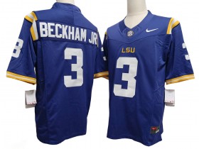 NCAA LSU Tigers #3 Odell Beckham Jr. Purple Vapor F.U.S.E. Limited Jersey