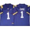 NCAA LSU Tigers #1 Ja'Marr Chase Purple College Football Jersey