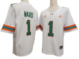 Miami Hurricanes #1 Cameron Ward White Vapor F.U.S.E. Limited Jersey