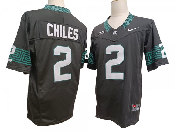 Michigan State Spartans #2 Aidan Chiles Black Vapor F.U.S.E. Limited Jersey