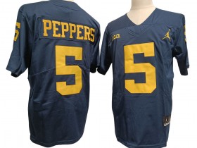 NCAA Michigan Wolverines #5 Jabrill Peppers Navy Vapor F.U.S.E. Limited Jersey