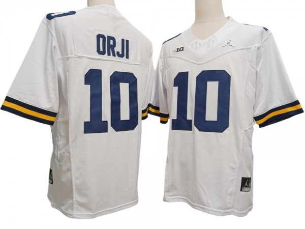 Michigan Wolverines #10 White Vapor F.U.S.E. Limited Jersey - Alex Orji