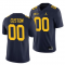 Custom Michigan Wolverines Navy Football Jersey