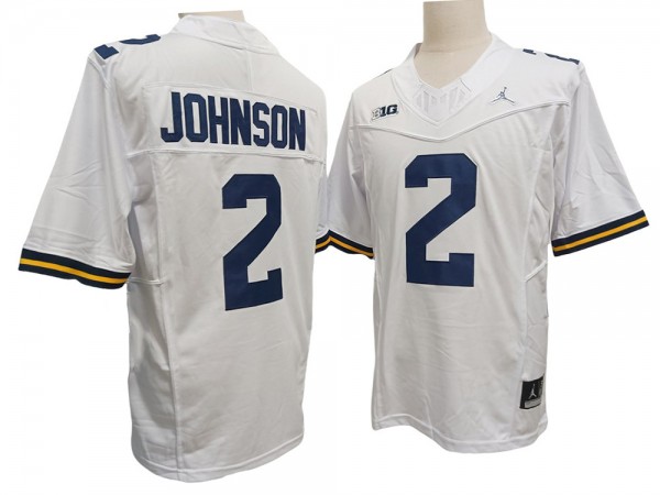 Michigan Wolverines #2 White Vapor F.U.S.E. Limited Jersey - Will Johnson