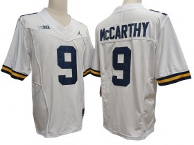 NCAA Michigan Wolverines #9 J.J. McCarthy White Vapor F.U.S.E. Limited Jersey