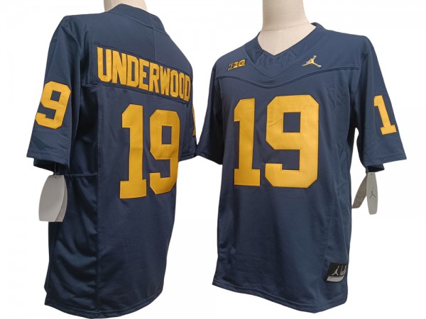 NCAA Michigan Wolverines #19 Bryce Underwood Navy Vapor F.U.S.E. Limited Jersey NCAA Michigan Wolverines #19 Bryce Underwood Navy Vapor F.U.S.E. Limited Jersey