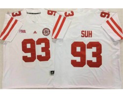 Ndamukong Suh Nebraska Cornhuskers #93 Football Jersey - Red