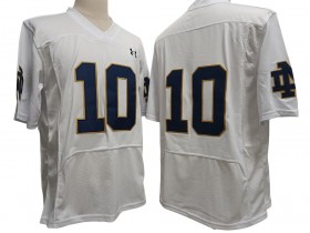 NCAA Notre Dame Fighting Irish #10 White Jersey