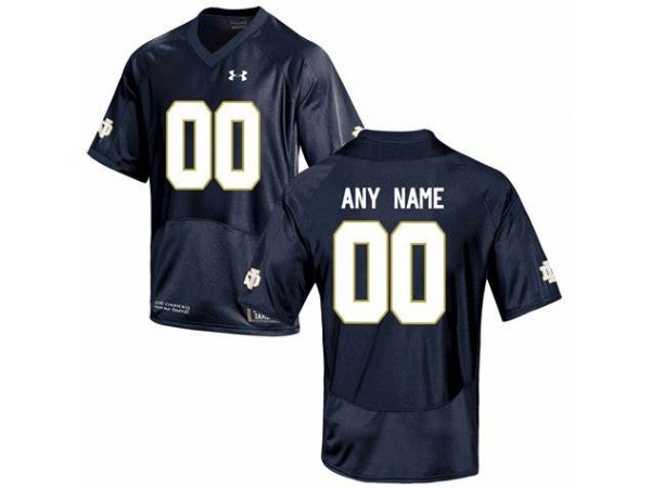 Custom Notre Dame Fighting Irish Navy College Football Jersey