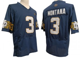 NCAA Notre Dame Fighting Irish #3 Joe Montana Navy Vapor F.U.S.E. Limited Jersey