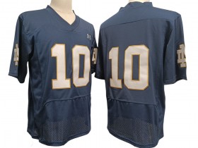 NCAA Notre Dame Fighting Irish #10 Navy Jersey