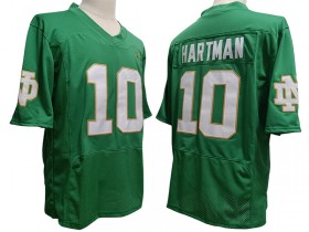 NCAA Notre Dame Fighting Irish #10 Sam Hartman Green Vapor F.U.S.E. Limited Jersey