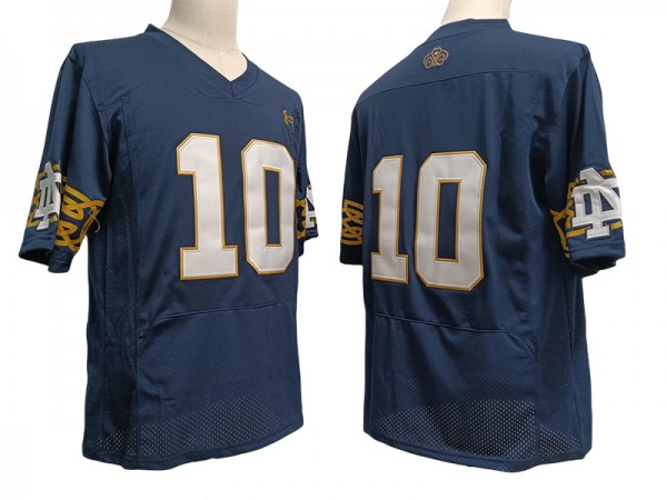 NCAA Notre Dame Fighting Irish #10 Navy Vapor F.U.S.E. Limited Jersey