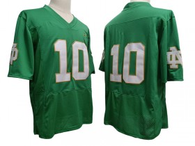 NCAA Notre Dame Fighting Irish #10 Green Vapor F.U.S.E. Limited Jersey