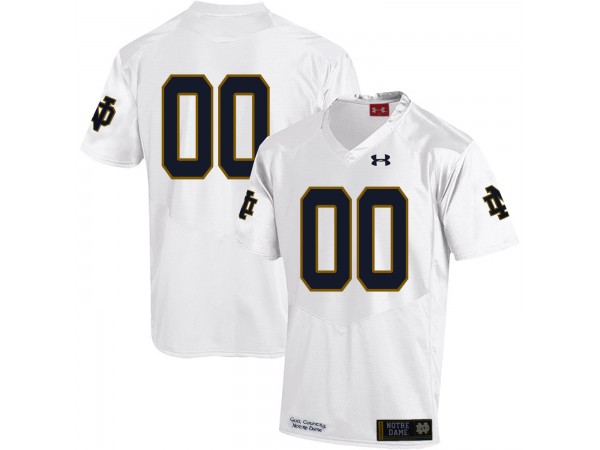 Custom Notre Dame Fighting Irish White College Football Jersey