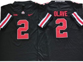 Ohio State Buckeyes #2 Black Football Jersey - Chris Olave 