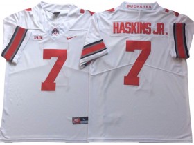 Ohio State Buckeyes #7 Dwayne Haskins Jr. White Jersey - Custom