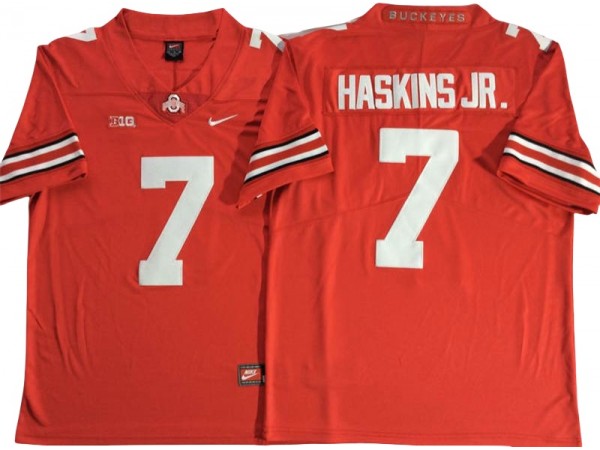 Ohio State Buckeyes #7 Dwayne Haskins Jr. Red Jersey - Custom