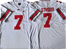 Ohio State Buckeyes #7 C.J. Stroud White Football Jersey