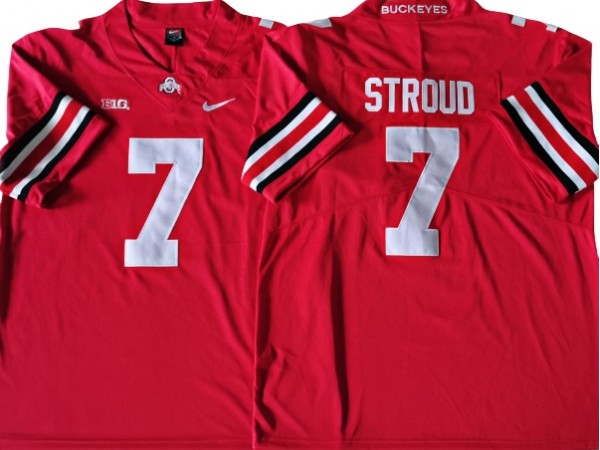 Ohio State Buckeyes #7 C.J. Stroud Red Football Jersey