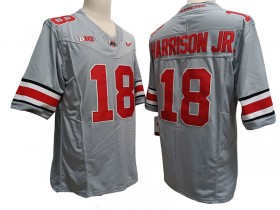 Ohio State Buckeyes #18 Marvin Harrison Jr. Gray Vapor F.U.S.E. Limited Jersey