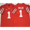 Ohio State Buckeyes #1 Justin Fields Red Football Jersey