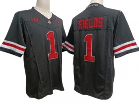 NCAA Ohio State Buckeyes #1 Justin Fields Black Vapor F.U.S.E. Limited Jersey