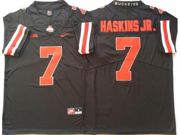 Ohio State Buckeyes #7 Dwayne Haskins Jr. Black Football Jersey