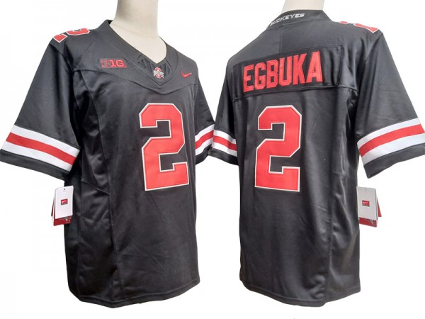 Ohio State Buckeyes #2 Black Vapor F.U.S.E. Limited Jersey - Emeka Egbuka