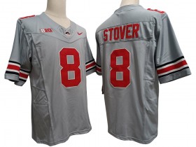 Ohio State Buckeyes #8 Cade Stover Gray Vapor F.U.S.E. Limited Jersey