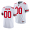 Custom Ohio State Buckeyes White Football Jersey