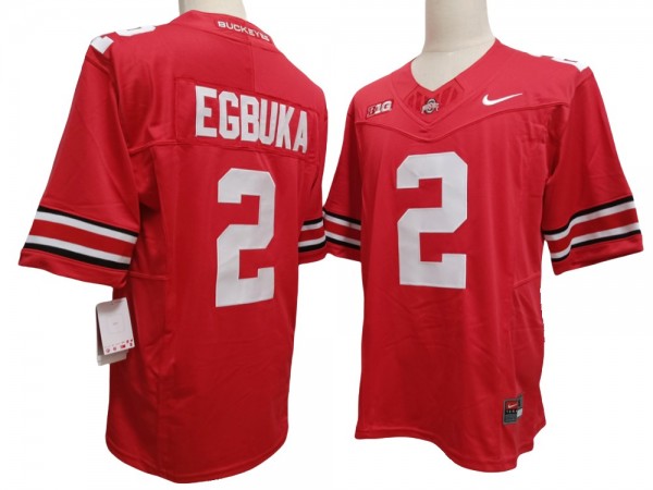 Ohio State Buckeyes #2 Red Vapor F.U.S.E. Limited Jersey - Emeka Egbuka