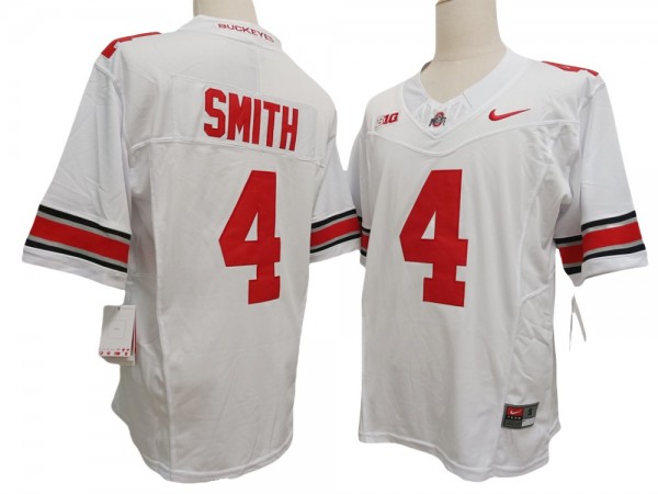 Ohio State Buckeyes #4 White Vapor F.U.S.E. Limited Jersey - Jeremiah Smith