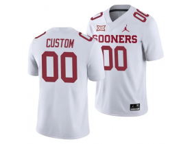 Custom Oklahoma Sooners White College Football Jersey