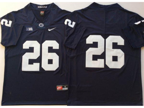 Penn State Nittany Lions #26 Navy College Football Jersey