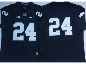 Penn State Nittany Lions #24 Navy College Football Jersey