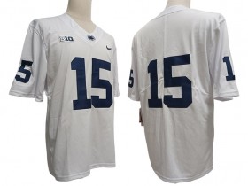 Penn State Nittany Lions #15 White College Football Jersey